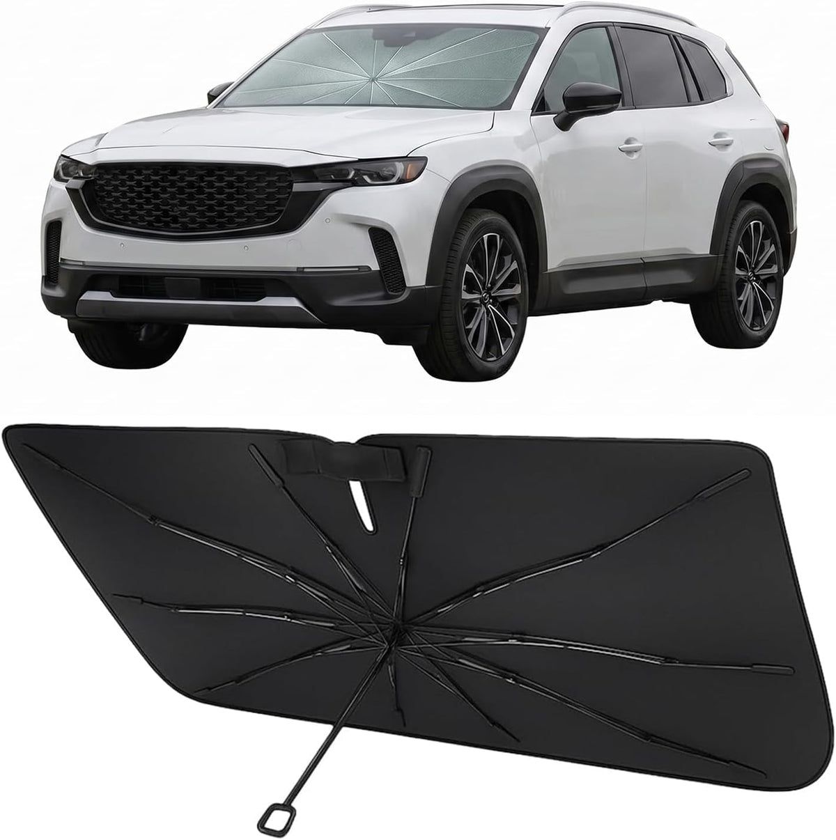 2023-2026 Mazda CX-50 Umbrella Windshield Sunshade - Custom Fit Front Windshield Sun Shade