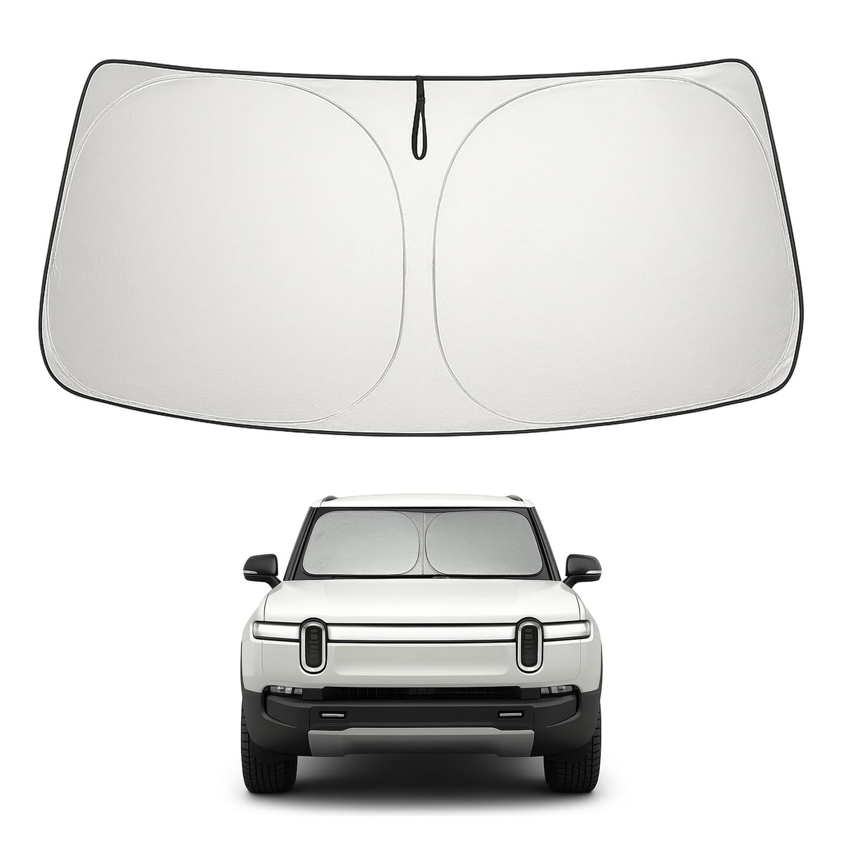 Proadsy 2025 Upgrade Windshield Sun Shade Custom Fit 2015-2023 2024 2025 Mercedes-Benz S-Class Foldable Front Sunshade Protector Sun Visor Blocks UV Rays Keep Car Cooler