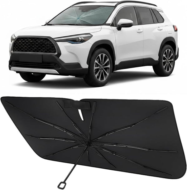 2022-2026 Toyota Corolla Cross Umbrella Windshield Sunshade - Custom Fit Front Windshield Sun Shade