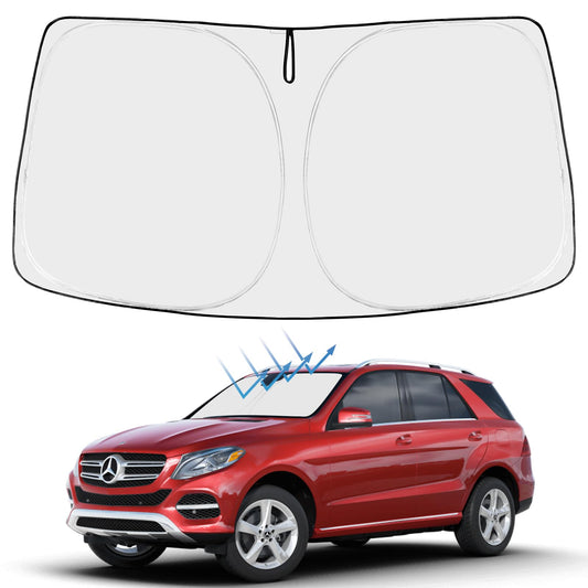 Proadsy Front Windshield Sunshade Foldable Sun Shade Sun Visor Custom Fit 2016-2019 GLE-Class Accessories 2026 Upgrade
