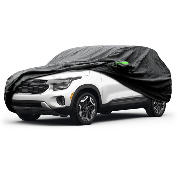 Proadsy Car Cover Custom Fit for Kia Seltos 2021-2025 2026, Waterproof All Weather for Automobiles, Full Exterior Cover Rain Snow Sun Protector Indoor Outdoor Car Cover