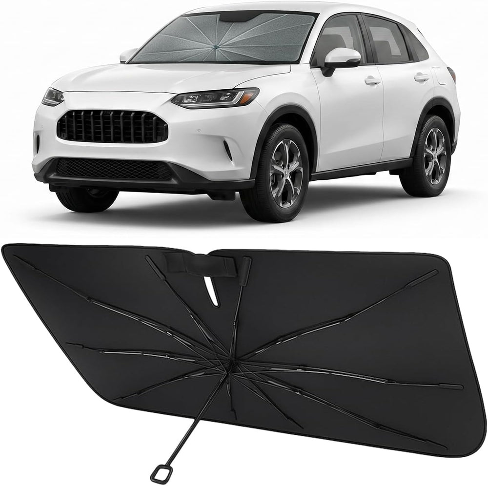 Proadsy umbrella windshield sunshade for 2023-2026 Honda HR-V — canopy, frame and sleeve