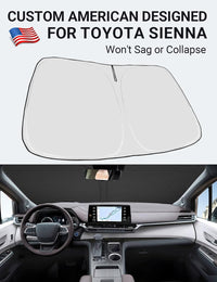 2021-2026 MINI Van 4 custom-fit sunshade - folded compact