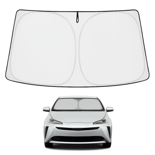 Proadsy 2025 Upgrade Windshield Sun Shade Custom Fit Toyota Prius 2016-2022 (NOT for Prius C or Prius V) 4-Layer Foldable Front Sunshade Protector Sun Visor Blocks UV Rays Keep Car Cooler