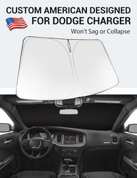 2011-2023 Jeep Cherokee custom-fit sunshade - reflective side facing sun