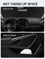 Proadsy 2025 Upgrade Windshield Sun Shade Custom Fit Kia Soul 2020-2024 2025 4-Layer Foldable Front Sunshade Protector Sun Visor Blocks UV Rays Keep Car Cooler