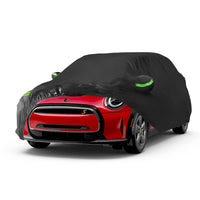 Proadsy Car Cover for Mini Cooper 2 Door 2002-2024 2025 2026, Waterproof All Weather for Automobiles, Windproof Snowproof Rain Hail Sun UV Protection Full Outdoor Indoor Exterior Car Covers, Black