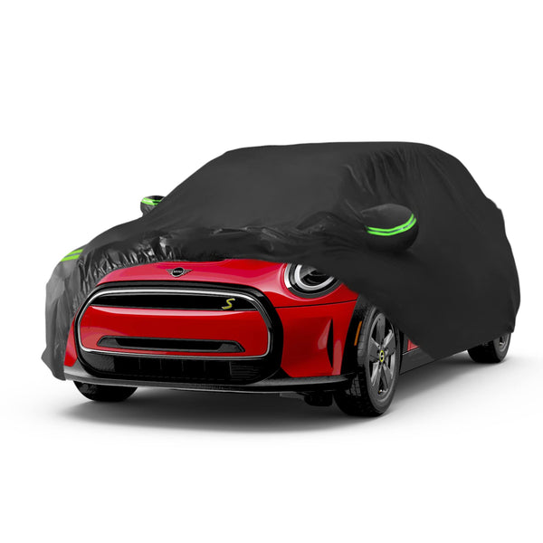 Proadsy Car Cover for Mini Cooper 2 Door 2002-2024 2025 2026, Waterproof All Weather for Automobiles, Windproof Snowproof Rain Hail Sun UV Protection Full Outdoor Indoor Exterior Car Covers, Black
