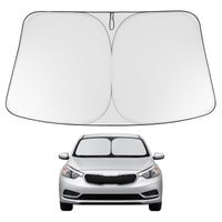 Proadsy 2026 Upgrade Windshield Sun Shade Custom Fit 2014-2018 Kia Forte Foldable Front Sunshade Protector Sun Visor Blocks UV Rays Keep Car Cooler