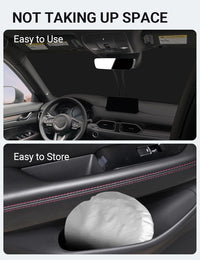 Proadsy 2026 Upgrade Windshield Sun Shade Custom Fit Mazda CX5 CX-5 2017-2025 2026 4-Layer Foldable Front Sunshade Protector Sun Visor Blocks UV Rays Keep Car Cooler