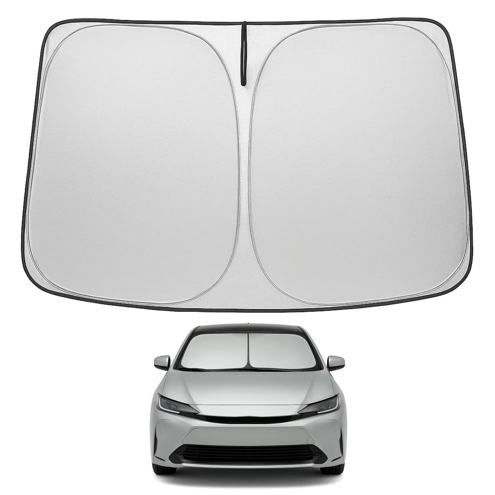 Proadsy 2025 Upgrade Windshield Sun Shade Custom Fit Toyota Prius 2023 2024 2025 4-Layer Foldable Front Sunshade Protector Sun Visor Blocks UV Rays Keep Car Cooler