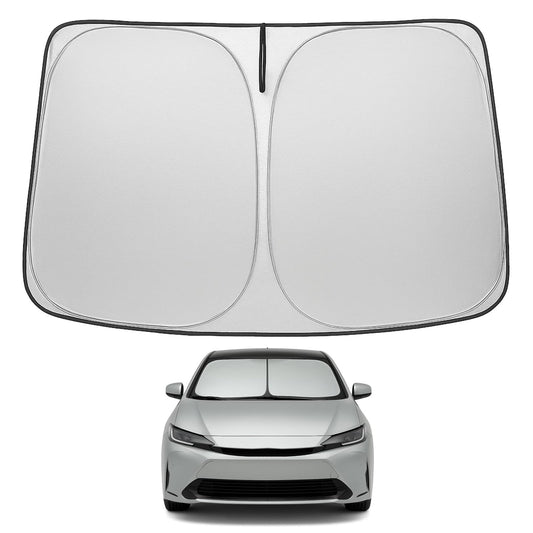 Proadsy 2025 Upgrade Windshield Sun Shade Custom Fit Toyota Prius 2023 2024 2025 4-Layer Foldable Front Sunshade Protector Sun Visor Blocks UV Rays Keep Car Cooler