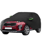 Proadsy 2025 Upgrade Car Cover for 2010-2024 2025 Kia Sportage, Waterproof All Weather for Automobiles, Windproof Snowproof Rain Hail Sun UV Protection Full Outdoor Indoor Exterior Car Covers, Black