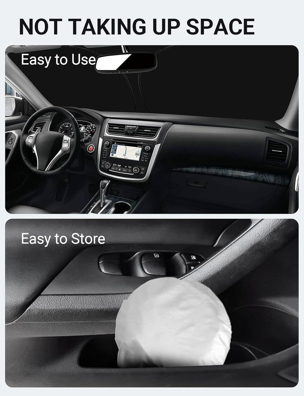 Proadsy Custom Fit Nissan Altima 2013-2018 Windshield Sun Shade 4-Layer Foldable Front Sunshade Protector Sun Visor Blocks UV Rays Keep Car Cooler