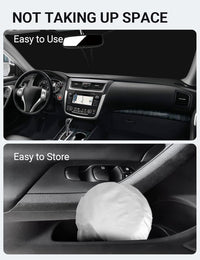 2013-2018 Nissan Altima custom-fit sunshade - folded compact