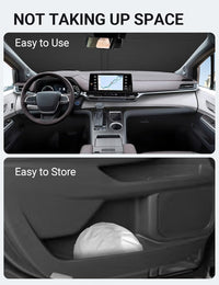 2021-2026 Toyota Sienna windshield sunshade detail view 9, custom fit front window sun shade