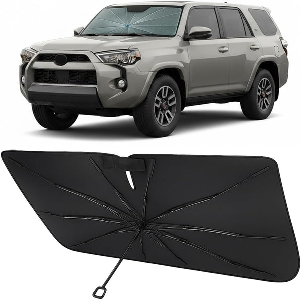 2010-2024 Toyota 4Runner Umbrella Windshield Sunshade - Custom Fit Front Windshield Sun Shade