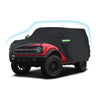Proadsy Car Cover Compatible with Ford Bronco 2 Door 2021-2024 2025 2026 Windproof All Weather Waterproof Sun Rain UV Dust Snow Protection Outdoor Covers