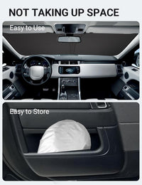2014-2022 Land Rover Range Rover Sport windshield sunshade detail view 9, custom fit front window sun shade
