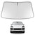 Proadsy 2025 Upgrade Windshield Sun Shade Custom Fit 2019–2023 2024 2025 Porsche Cayenne Foldable Front Sunshade Protector Sun Visor Blocks UV Rays Keep Car Cooler