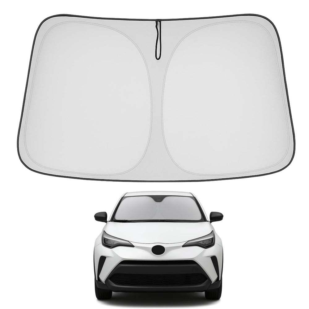 Proadsy Front Windshield Sun Shade Foldable Sunshade Protector Custom Fit 2018-2023 Toyota CH-R C-HR CHR, XLE Premium CUV Winter Accessories 2025 Upgrade
