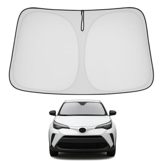 Proadsy Front Windshield Sun Shade Foldable Sunshade Protector Custom Fit 2018-2023 Toyota CH-R C-HR CHR, XLE Premium CUV Winter Accessories 2025 Upgrade