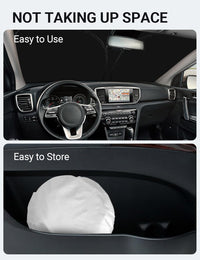 2017-2022 Kia Sportage GT-Line windshield sunshade detail view 9, custom fit front window sun shade