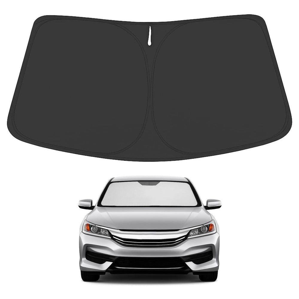 Proadsy 2025 Upgrade Windshield Sun Shade Custom Fit Honda Accord 2014-2017 4-Layer Foldable Front Sunshade Protector Sun Visor Blocks UV Rays Keep Car Cooler