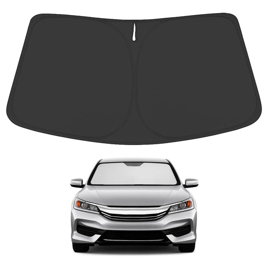 Proadsy 2025 Upgrade Windshield Sun Shade Custom Fit Honda Accord 2014-2017 4-Layer Foldable Front Sunshade Protector Sun Visor Blocks UV Rays Keep Car Cooler