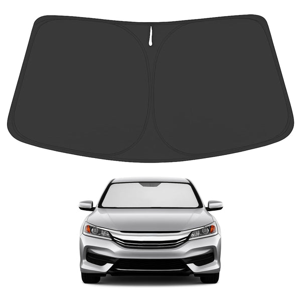 Proadsy 2025 Upgrade Windshield Sun Shade Custom Fit Honda Accord 2014-2017 4-Layer Foldable Front Sunshade Protector Sun Visor Blocks UV Rays Keep Car Cooler
