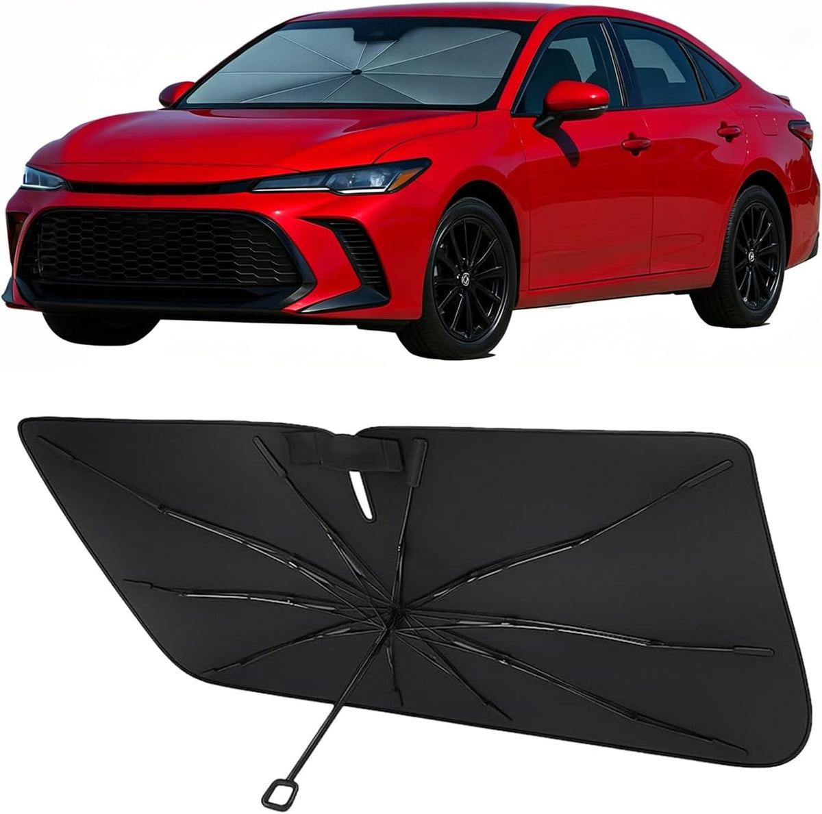 2018-2026 Toyota Camry Umbrella Windshield Sunshade - Custom Fit Front Windshield Sun Shade
