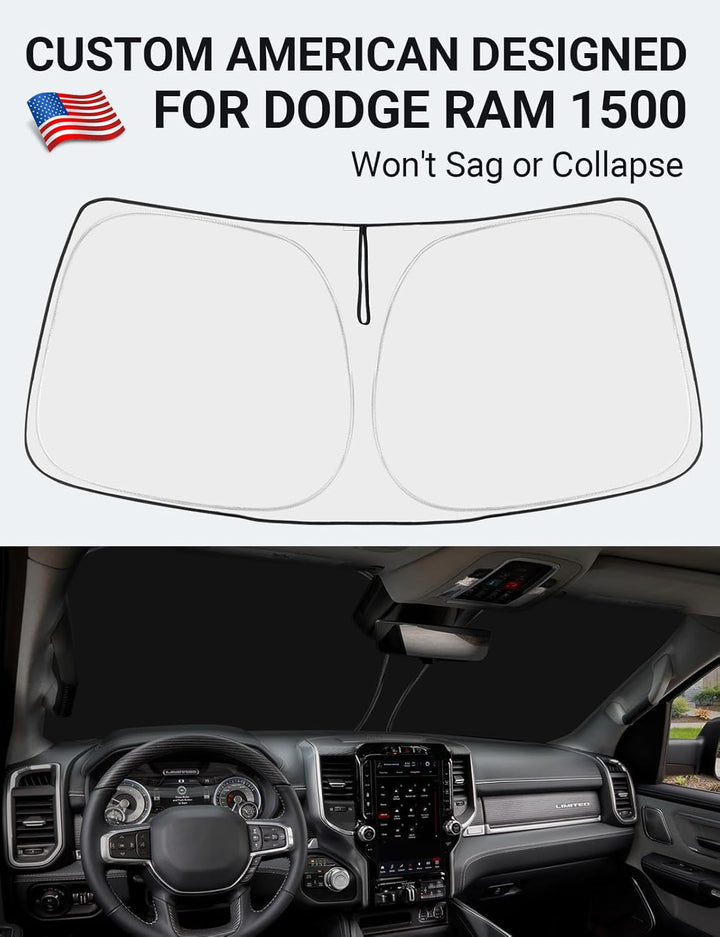2019-2025 Dodge RAM 1500 Windshield Sunshade