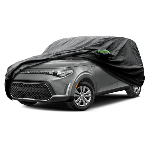 Proadsy Car Cover Custom Fit for Kia Soul 2010-2025 2026, Waterproof All Weather for Automobiles, Full Exterior Cover Rain Snow Sun Protector Indoor Outdoor Car Cover