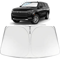 Proadsy Windshield Sun Shade for Chevrolet Suburban 2021-2026 Foldable Front Sunshade Protector Sun Visor Blocks UV Rays Keep Car Cooler Accessories