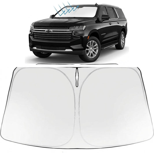 Proadsy Windshield Sun Shade for Chevrolet Suburban 2021-2026 Foldable Front Sunshade Protector Sun Visor Blocks UV Rays Keep Car Cooler Accessories
