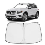 Proadsy 2025 Upgrade Windshield Sun Shade Custom Fit 2020-2023 2024 2025 Mercedes Benz GLB Foldable Front Sunshade Protector Sun Visor Blocks UV Rays Keep Car Cooler