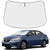 Proadsy 2025 Upgrade Windshield Sun Shade Custom Fit Nissan Sentra 2013-2019 4-Layer Foldable Front Sunshade Protector Sun Visor Blocks UV Rays Keep Car Cooler