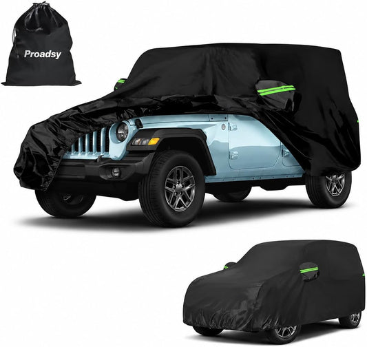 2006-2026 Jeep Wrangler All-Weather Car Cover - Custom Fit Waterproof Outdoor Car Cover