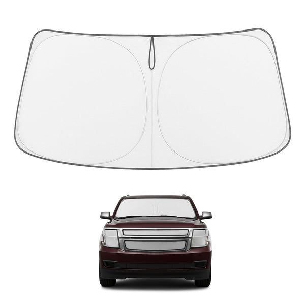 Proadsy 2026 Upgrade Front Windshield Sun Shade Foldable Sunshade Protector Custom Fit 2015-2020 Tahoe SUV Accessories