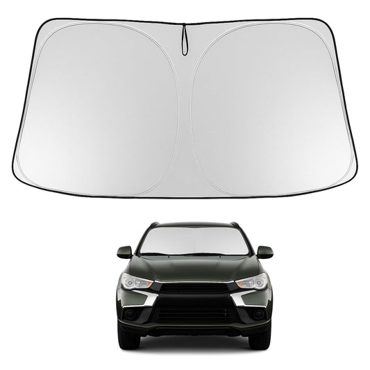 Proadsy 2026 Upgrade Windshield Sun Shade Custom Fit Mitsubishi Outlander Sport 2011-2025 2026 4-Layer Foldable Front Sunshade Protector Sun Visor Blocks UV Rays Keep Car Cooler