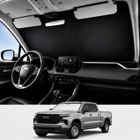 2019-2025 Chevrolet Silverado Windshield Sunshade - Custom Fit Front Windshield Sun Shade