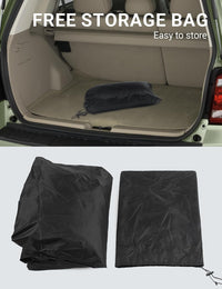 Ford Escape car cover with reflective strips for safe parking at night, front and back