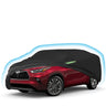 Proadsy Car Cover for Toyota Highlander 2020-2025 2026, Waterproof All Weather, Windproof Snowproof Rain Hail Sun UV Protection Full Outdoor Indoor Exterior Car Covers, Black