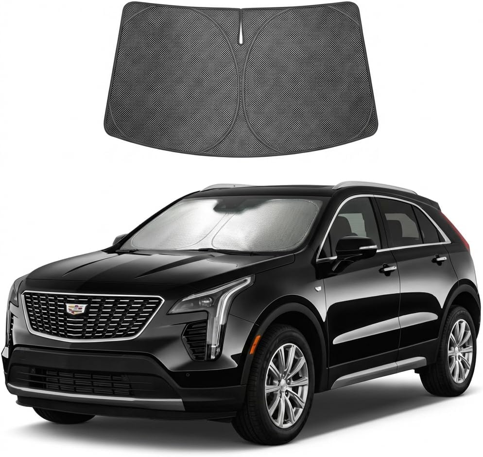 2019-2026 Cadillac XT4 Ice Crystal Windshield Sunshade - Custom Fit Front Windshield Sun Shade