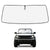 Proadsy Upgrade Windshield Sun Shade Custom Fit Ford Bronco 2/4-Door 2021-2024 2025 Foldable Front Sunshade Protector Blocks UV Rays Keep Car Cooler