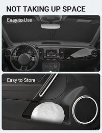 2012-2019 Volkswagen Beetle custom-fit sunshade - folded compact