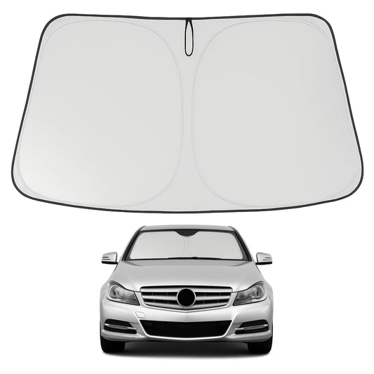 Proadsy 2025 Upgrade Windshield Sun Shade Custom Fit Dodge Charger 2006–2010 4-Layer Foldable Front Sunshade Protector Sun Visor Blocks UV Rays Keep Car Cooler