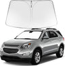 Proadsy 2026 Upgrade Windshield Sun Shade Custom Fit 2010-2017 Equinox Foldable Front Sunshade Protector Sun Visor Blocks UV Rays Keep Car Cooler