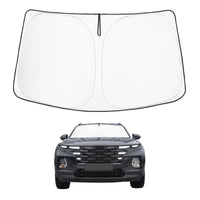 Proadsy Windshield Sun Shade Custom Fit Hyundai Santa Cruz 2022-2025 2026 4-Layer Foldable Front Sunshade Protector Sun Visor Blocks UV Rays Keep Car Cooler