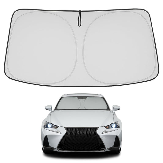 Proadsy 2025 Upgrade Windshield Sun Shade Custom Fit Lexus is 200t, 250, 300, 350 2014-2020 4-Layer Foldable Front Sunshade Protector Sun Visor Blocks UV Rays Keep Car Cooler